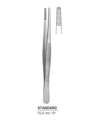 Queen+  Düz Dişli Penset Standart 15Cm - E430-623