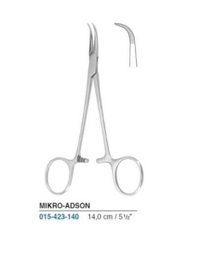 Queen+  Eğri Hemostat (Klemp) Halsted-Mosquito 14Cm - 015-423-140