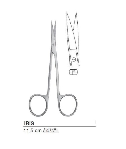 Queen+  Düz Cerrahi Makas Iris 11 5Cm - 34-476