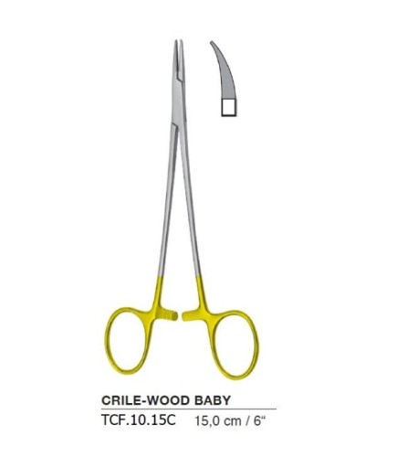 Queen+ TC Tungsten Carbide Düz Makas Portegü BABY-CRILE-WOOD 15Cm - TCF.10.15C