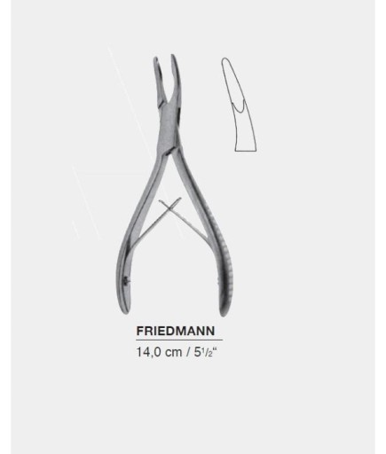 Queen+  Eğri Kemik Pensi MINI FRIEDMAN 12Cm - 220-2635