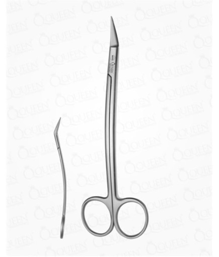 Queen  Açılı Cerrahi Makas Locklin 16Cm - Q315-052