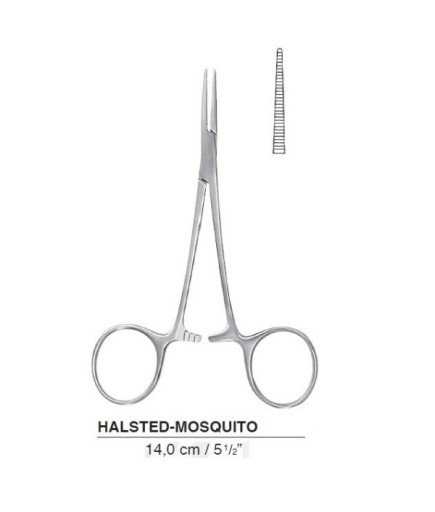 Queen+  Hemostat (Klemp) Halsted-Mosquito 14Cm - 52-786