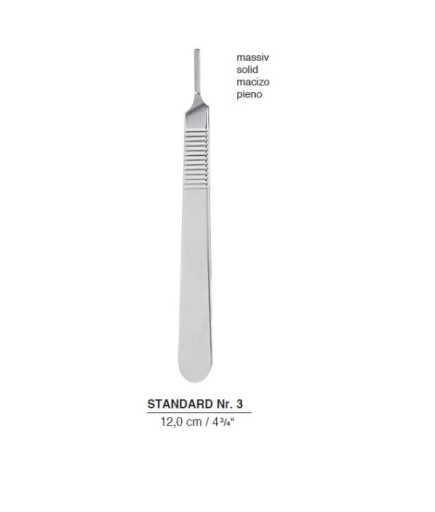 Queen+  Doğrusal Bistüri Sapı No-3 12Cm - V-4-132SB