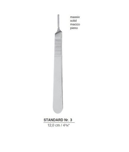 Queen+  Doğrusal Bistüri Sapı No-3 12Cm - 4-132