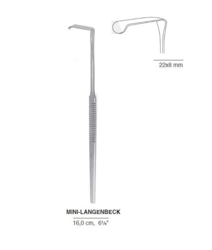 Queen+  Ekartör Mini-Langenbeck (22X8mm) 16Cm - 90-1200