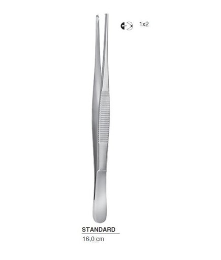 Queen+  Düz Dişli Penset Standart 16Cm - 43-630