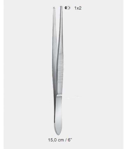 Queen+  Düz Dişli Penset Standart 15Cm - 43-655