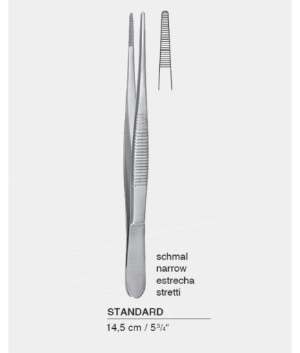 Queen+  Düz Dişsiz Penset Standart 14Cm - 38-535