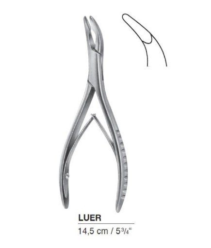Queen+  Eğri Kemik Pensi Luer 15Cm - 221-2637X