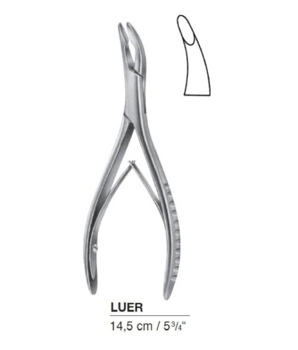 Queen+  Eğri Kemik Pensi Luer 14-5Cm - 221-2636X