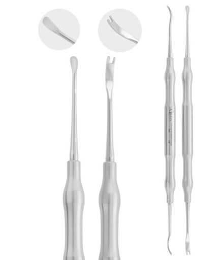 QIHI2H019 Greft Ve Kemik Aleti 3Mm/2,5Mm 18,5Cm