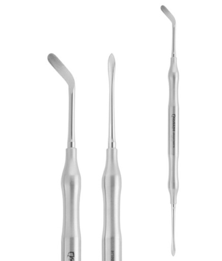 QRAS2H150 Açılı Oval/Sivri Periost Elevatörü BENNETT 4Mm/3Mm 18,5Cm