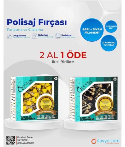 Queen Polisaj Fırçası Yumuşak Ve Sert