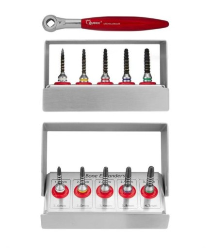Queen  Kemik Genişletme Frezi Bone Expender Set 5 Ad--Kaset + Raşet- SET00079