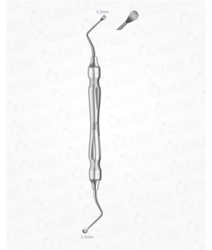 Queen  Doğrusal Oval Cerrahi Küret LUCAS 3-3Mm 19Cm - Q350-128B1