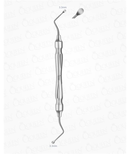 Queen  Doğrusal Oval Cerrahi Küret LUCAS 3-3Mm 19Cm - Q350-112B1